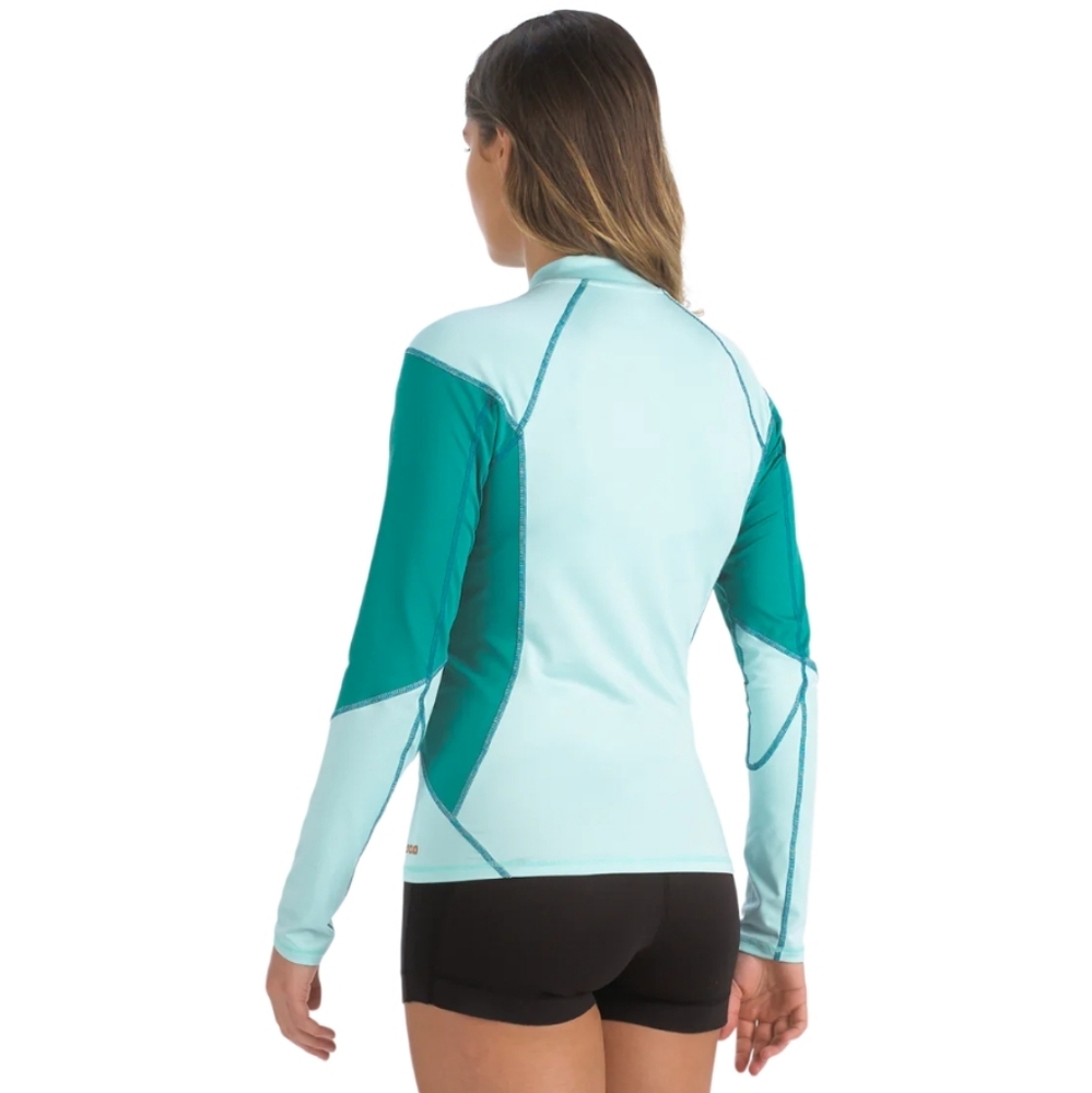 NWT Sea-Doo Women's Long Sleeve Performance Rashguard In Ice Size Large - Picture 2 of 11